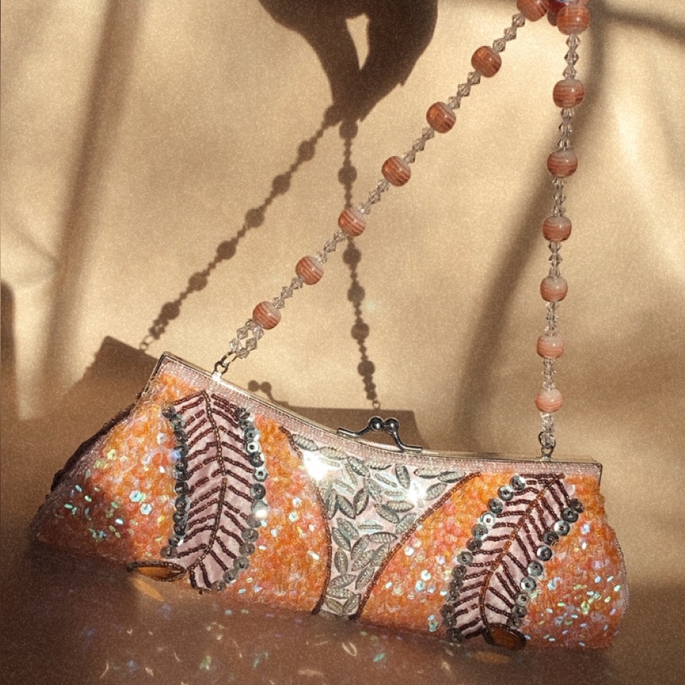 Vintage Beaded Clutch Bag